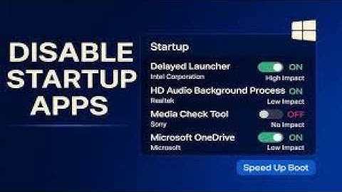 How to Disable Startup Programs in Windows 10/11