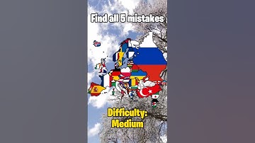 Find 5 mistakes-difficulty: medium | #europe #geography #mapping #map #viralvideo #video #history