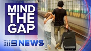 Child falls between platform and train amid spike in rail network injuries | Nine News Australia