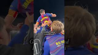 Last Dance  Lewandowski in Camp Nou #football #lewandowski #campnou #barcelona #shorts #viral #fyp