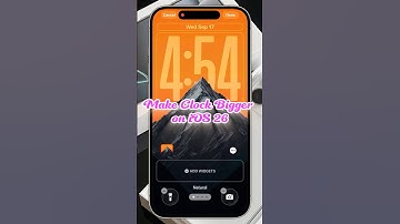 How to Make the Clock Bigger on iOS 26?! #shorts