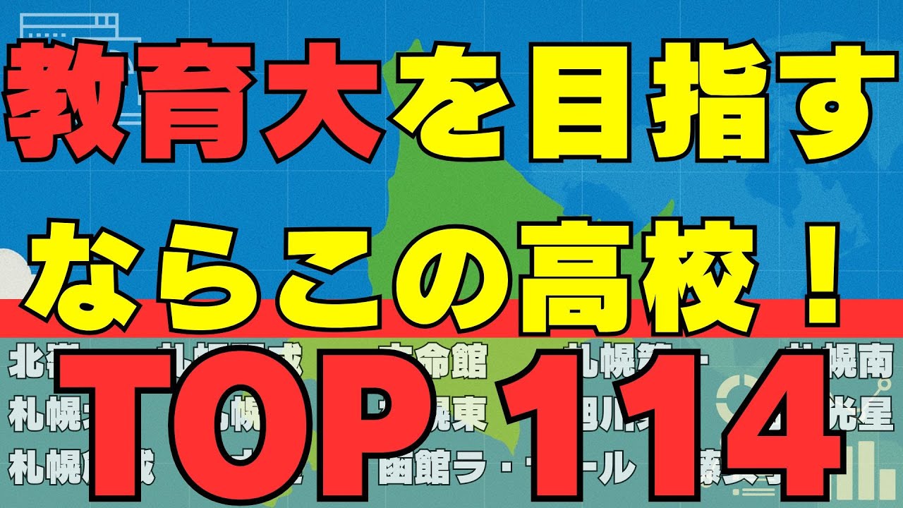 【2025年】北海道教育大学合格 高校ランキングTOP114！合格者が一番多い高校はどこだ！？