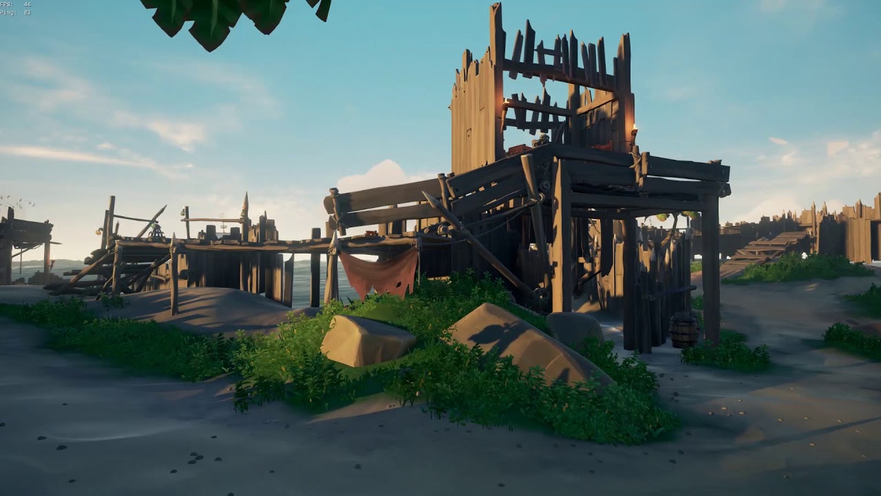Sea of thieves - 2 man sloop sink and steal fort key and loot from a ...