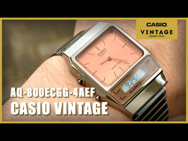 Unboxing The New Casio Vintage AQ-800ECGG-4AEF - YouTube