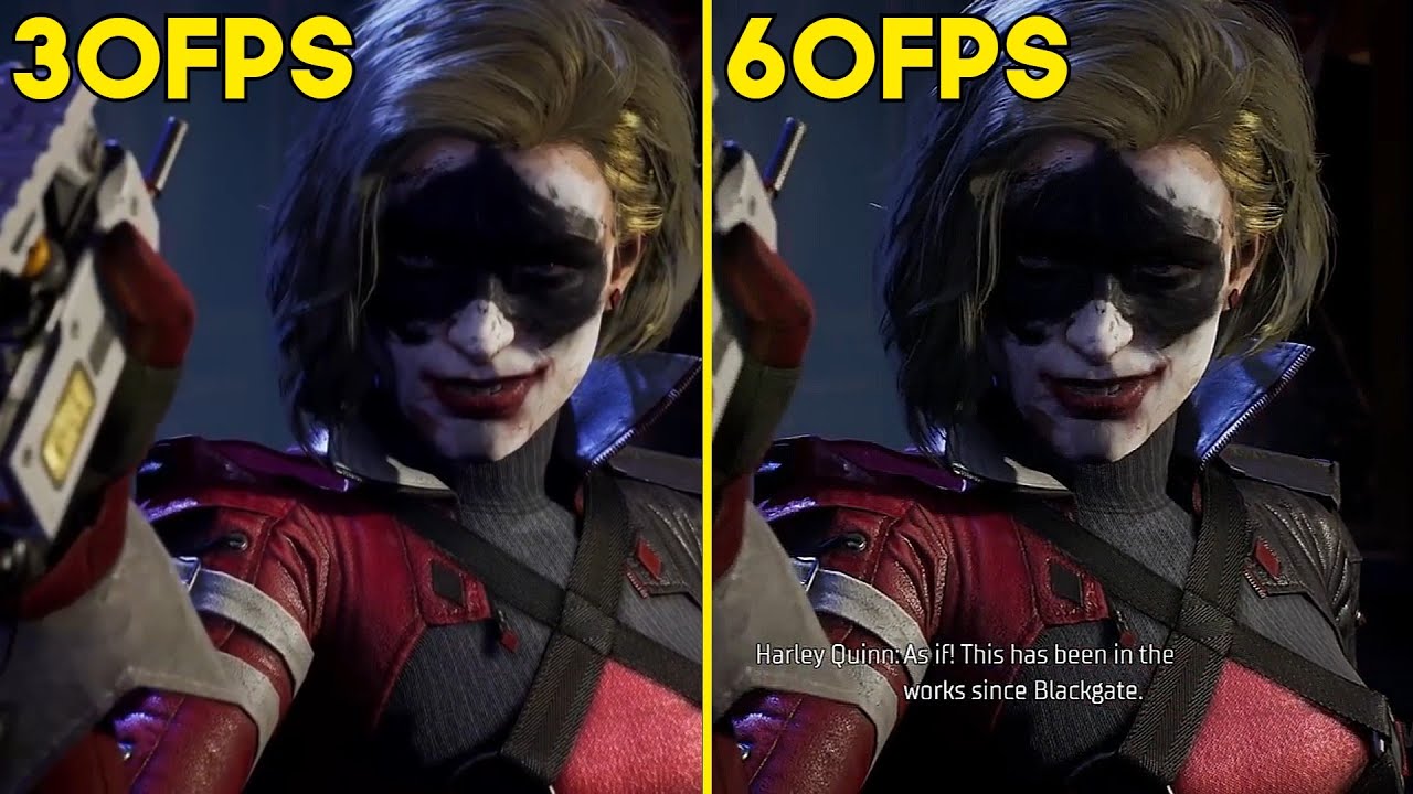 Gotham Knights - 30 FPS VS 60 FPS Gameplay Comparison (Console VS PC)