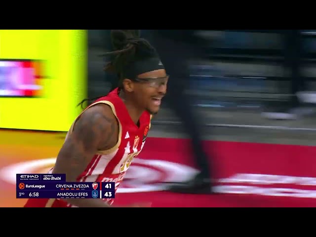 Trinaest vezanih poena Monekea | Crvena zvezda - Anadolu Efes | 01.10.2026.