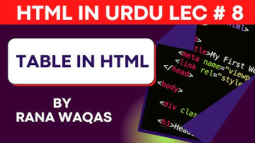 🔥How To Create HTML Table | ( table, thead, tbody, tfoot, th, tr and td tag ) | Lecture # 8 [2022]🔥🔥