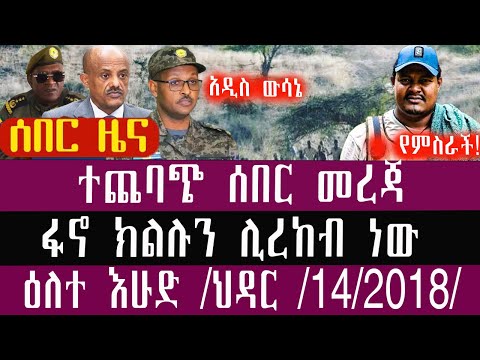 ተጨባጭ ሰበር መረጃ ህዳር 14 3 2018 November 23 2025 Breaking News Ethiopianews Ethiopianews