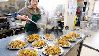 超絶焼きそばラッシュ！！特盛り２枚カツ丼ぶっ壊れドライブイン食堂がエグい丨Japanese Katsudon and Yakisoba