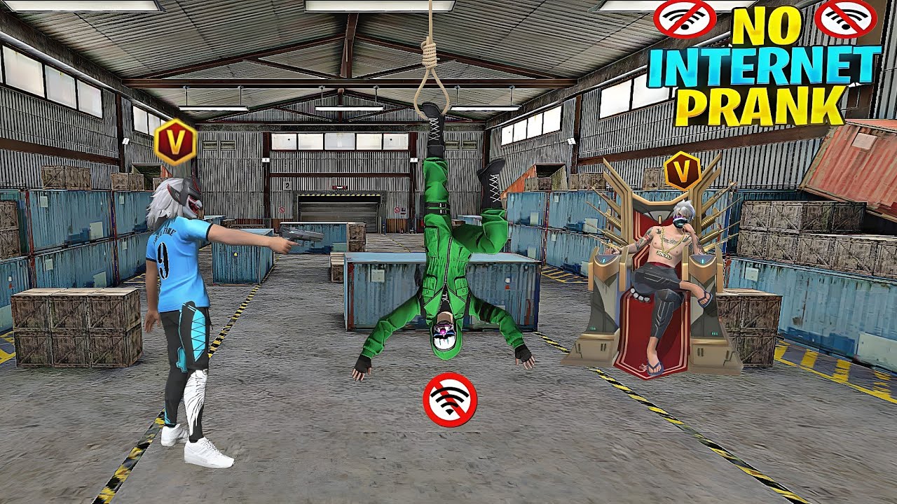 NO INTERNET PRANK IN LONE WOLF |  GARENA FREE FIRE @TFZAN 