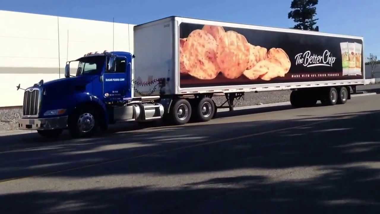 Semi truck passing through YouTube