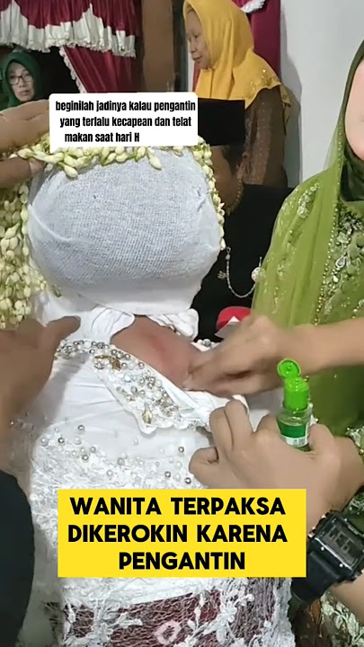 momen sedih ketika pengantin wanita masuk angin saat hari h ‼️‼️ #sedih #nikah  #pengantinviral