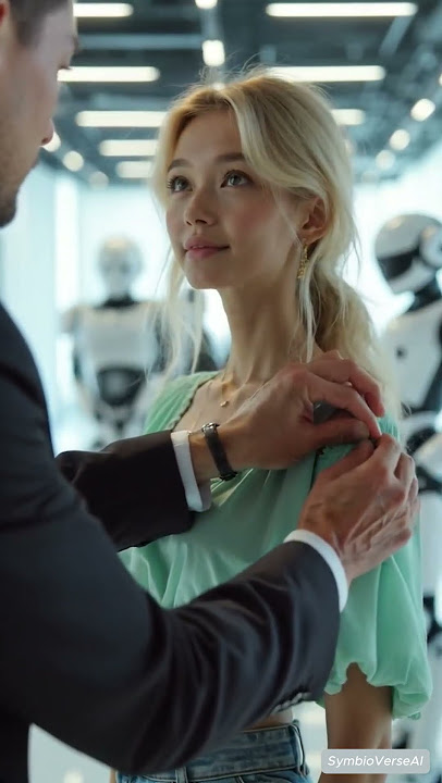 Humanoid Robot Thanks a Gentleman for His Kind Eye #humanoidrobot #aiart