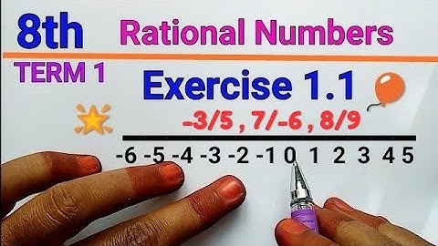 8th TN Samacheer Maths | Rational Numbers | Exercise 1.1(4,5) | New syllabus 2019 in Tamil