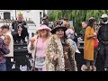 The atmosphere in Camden Town on a Saturday weekend in London