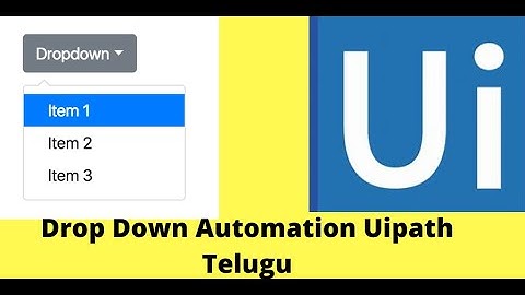 Drop Down Automation In Uipath Rpa Telugu | Automation