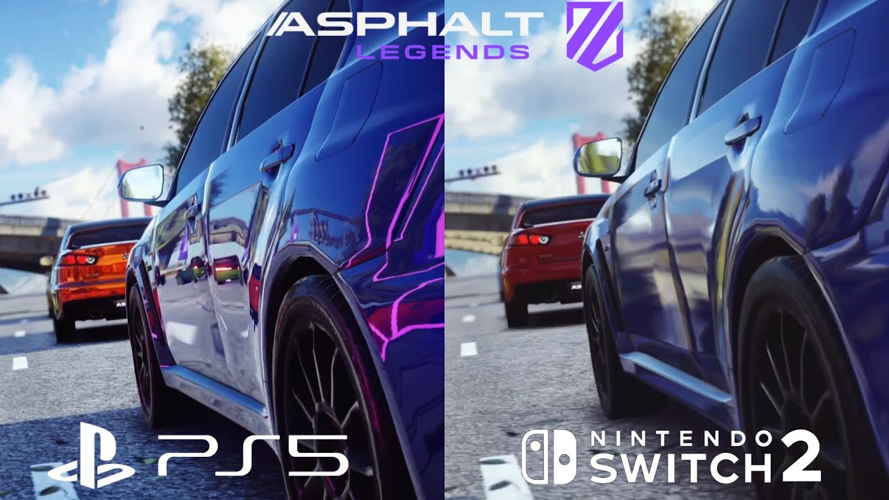 Asphalt Legends Nintendo Switch 2 Edition Vs PS5 -  Side by Side Game Comparison