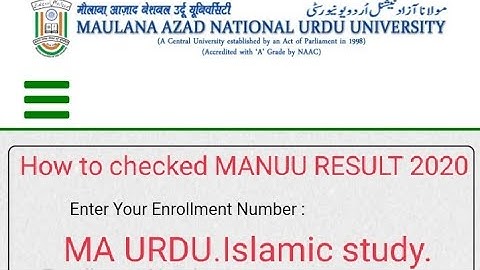 How to Rechecked MANUU RESULT.https://manuucoe.in/ums/ResultMarkSheets