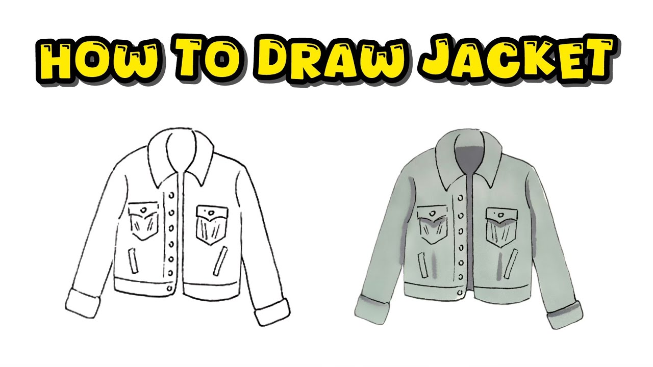 How to Draw a Jacket – Step-by-Step Clothing Drawing for Beginners ...