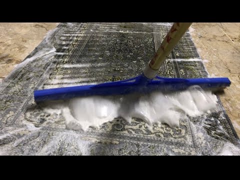 Heavy dirty old rotten carpet cleaning satisfying rug cleaning - YouTube
