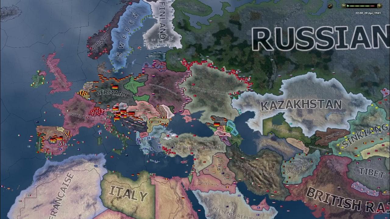 In the name of democracy Hoi4 Timelaspe YouTube
