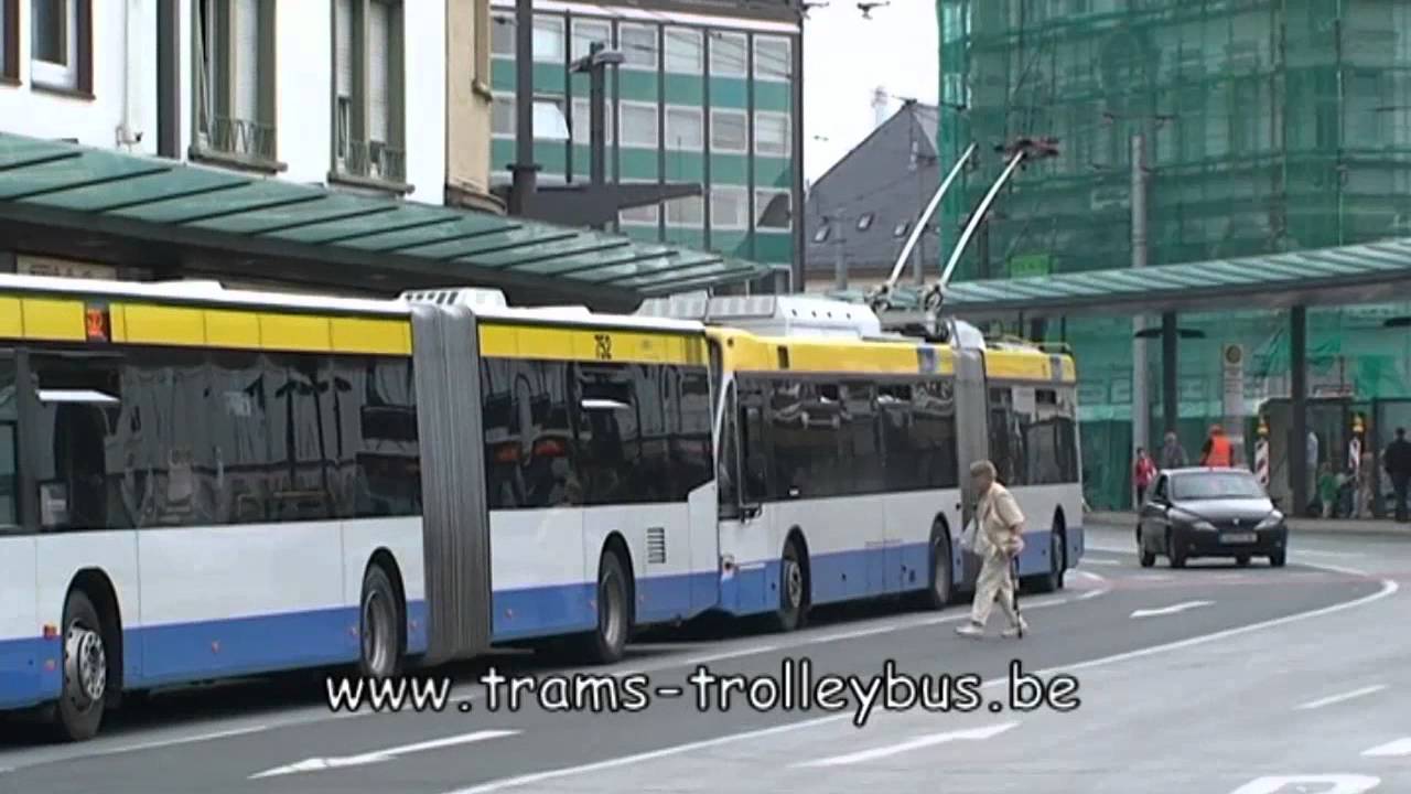 Trolleybus network in Solingen.