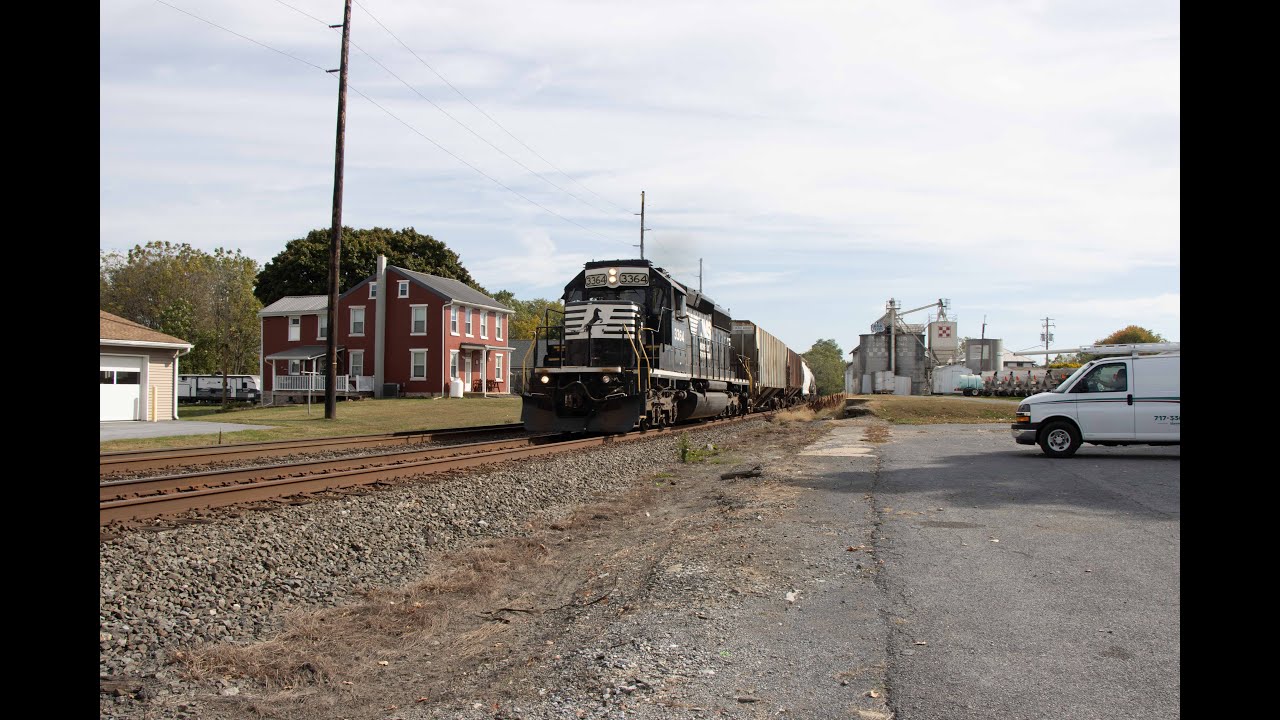 Three NS Harrisburg Line Trains At Richland, PA