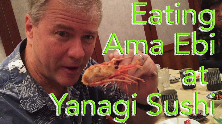 Eating Ama Ebi head at Yanagi Sushi Honolulu - Loo...