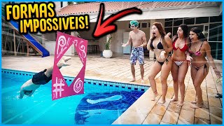 PULE NAS FORMAS GEOMÉTRICAS NA PISCINA!! ( IMPOSSÍVEL ) [ REZENDE EVIL ]