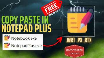#NotepadPlus copy paste software .WRT || Notepad RTX++ . RTX || Notepad PX - FREE DEMO - Data Entry