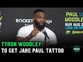 Tyron Woodley will get ‘I love Jake Paul’ tattoo on his thigh for rematch: “I won that fight”