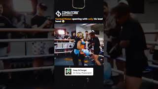 left hand🔥 #sparring #boxing #sports #ringside