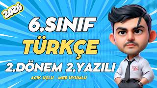 #2026 ❗6. Sınıf TÜRKÇE 2.Dönem 2.Yazılı |� Çıkabilir🧑‍🏫