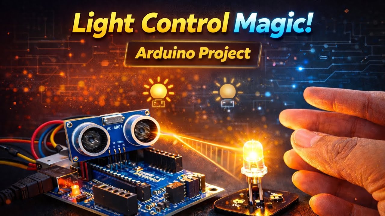 “This LED Reacts to My Hand 😱 | Arduino Ultrasonic Magic”| Easy Arduino project 