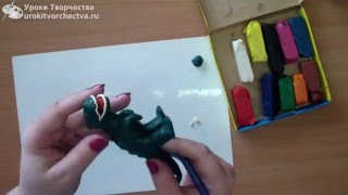 Лепим тираннозавра рекса из пластилина Лепим тираннозавра рекса из пластилина