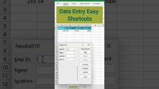 Quick Data Entry in Excel using shortcut in Seconds #exceltips #exceltricks #copilot #excelshortcuts