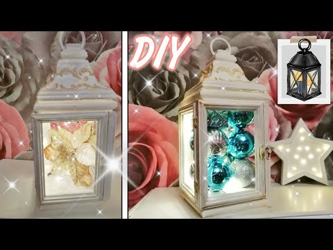 DIY ФОНАРЬ С ДВЕРКОЙ своими руками. МК новогодний фонарь