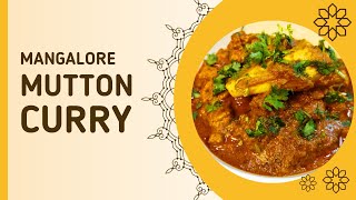 Mutton curry in Mangalore style | Mangalore Mutton Curry | Best for Parotta naan roti |