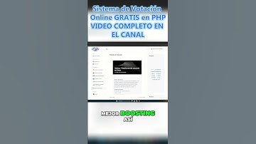 Sistema de Votación Online GRATIS para Descargar  #shorts #php #gratis #sistema #mysql #admin #viral