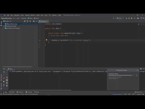 1. Creating a java project in IntelliJ IDEA