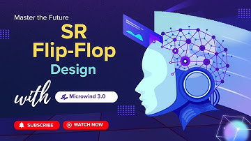 10. SR Flip-Flop using NAND Gate design in Microwind.