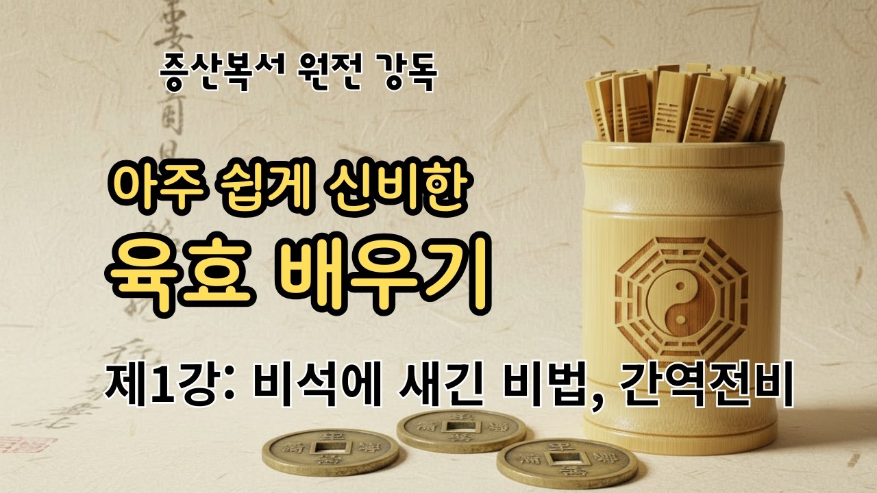 아주 쉽게 신비한 육효 배우기 1강 - 비석에 새긴 비법, 간역전비와 문왕팔괘 (증산복서 강독)