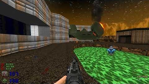 Brutal Doom 2.1 - 01 - E1M1 - Hangar (UV, 100%, 4K, 60 FPS)