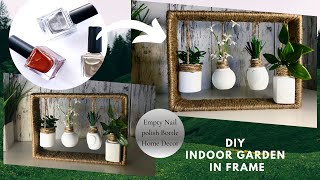 Indoor Garden in Frame | Wall Mount Planter | Hanging Planter | Work Table/Home Decor | Modern Art