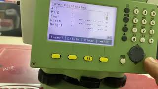 How to do Resection using Leica Total Station TS 06 Plus in Hindi – Station Setup (Resection)