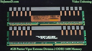 Patriot Viper Extreme Division 2 DDR3 1600 Unboxing