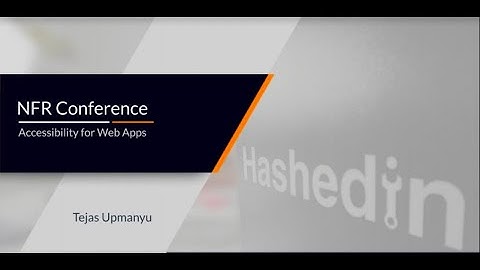 Accessibility for Web Apps