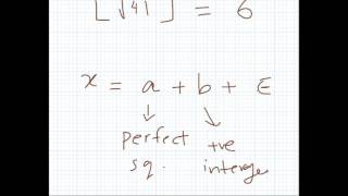 The floor function: An example