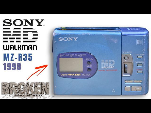 Sony MiniDisc Broken from eBay - Can I Fix it? - YouTube
