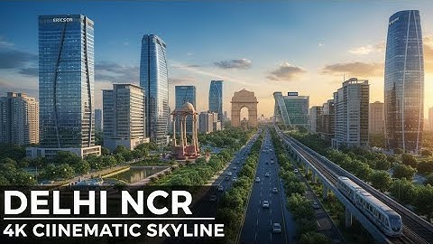 THIS IS NEW INDIA INFRASTRUCTURE DEVELOPMENT DELHI NCR REGION 4K WIEW CINEMATIC VIDEO DAY N NIGHT 🌃